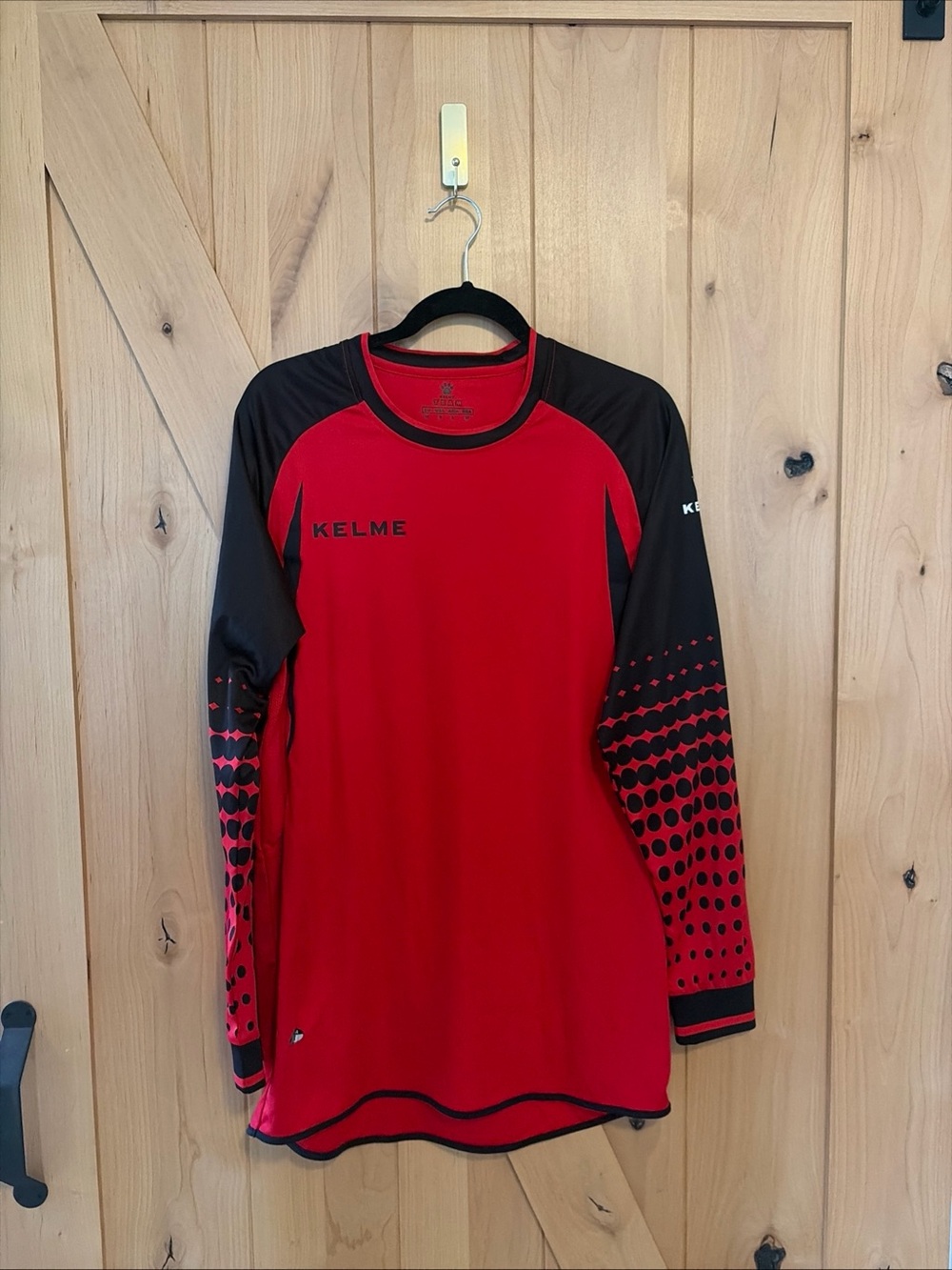 Kelme Goalkeeper Longsleeve Jersey Elbow Padding Red Black Small Soccer Futbol